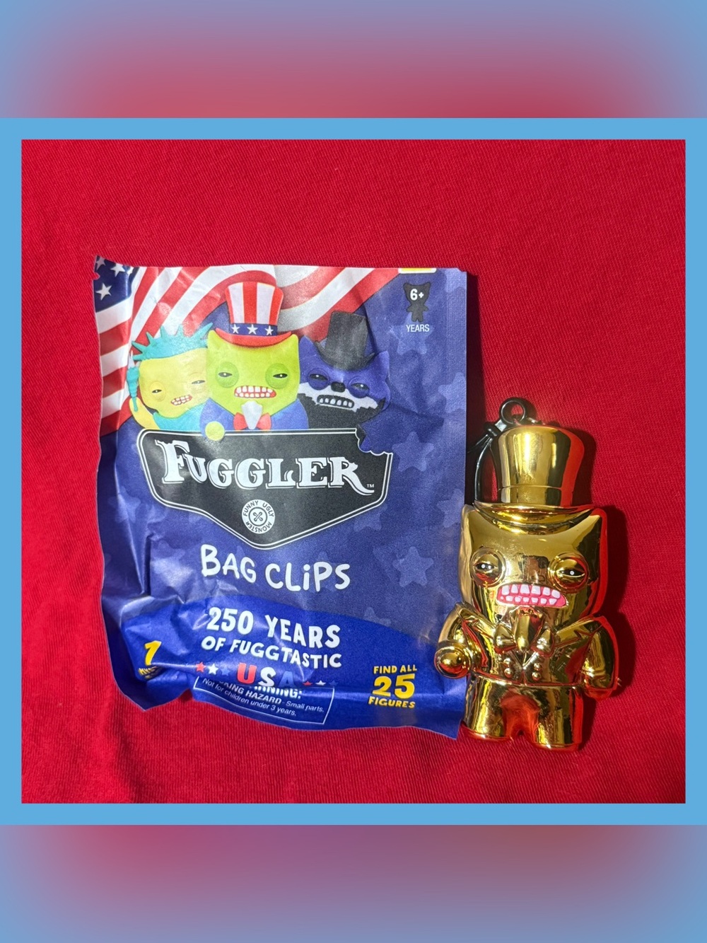 NEW QS 250 Years of Fuggtastic USA Keychain: ULTRA RARE GOLDEN UNCLE FUGG